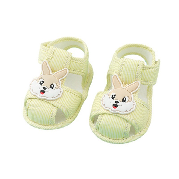 Giày Sandal Đế Mềm Chống Trượt Thoải Mái Cho Bé 0-8 Tháng Tuổi Hình Thỏ