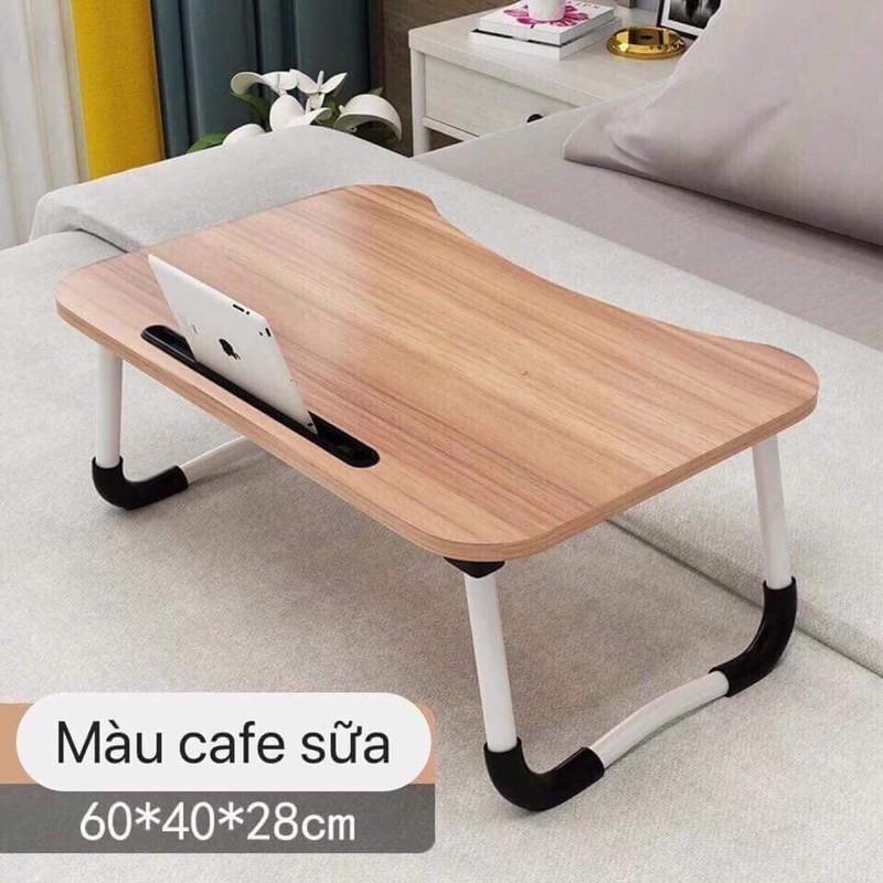 Bàn học gấp gọn có khe thông minh để ipad danh cho học sinh, sinh viên