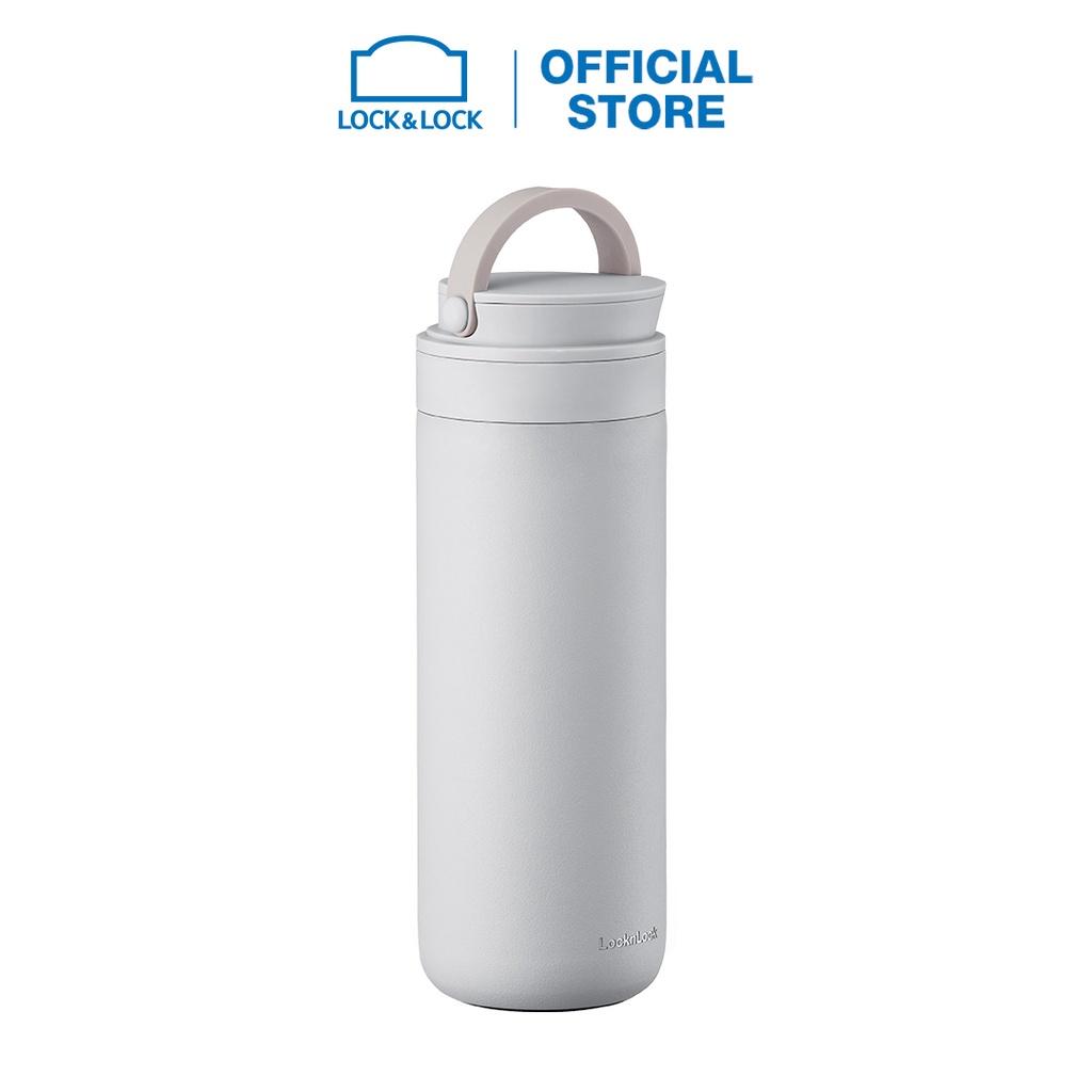 Bình giữ nhiệt LocknLock 475ml Metro Two Way có quai xách LHC4274 màu trắng - Hapos