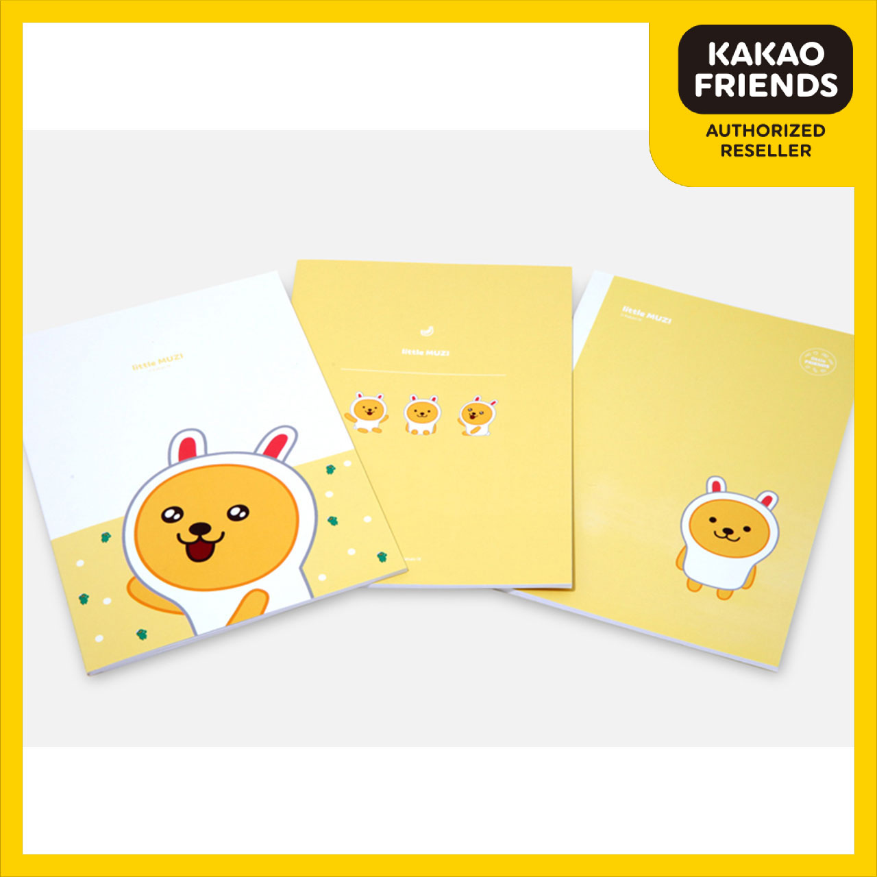 Set 3 Cuốn Sổ Tay A5 Muzi Kakao Friends Chính Hãng