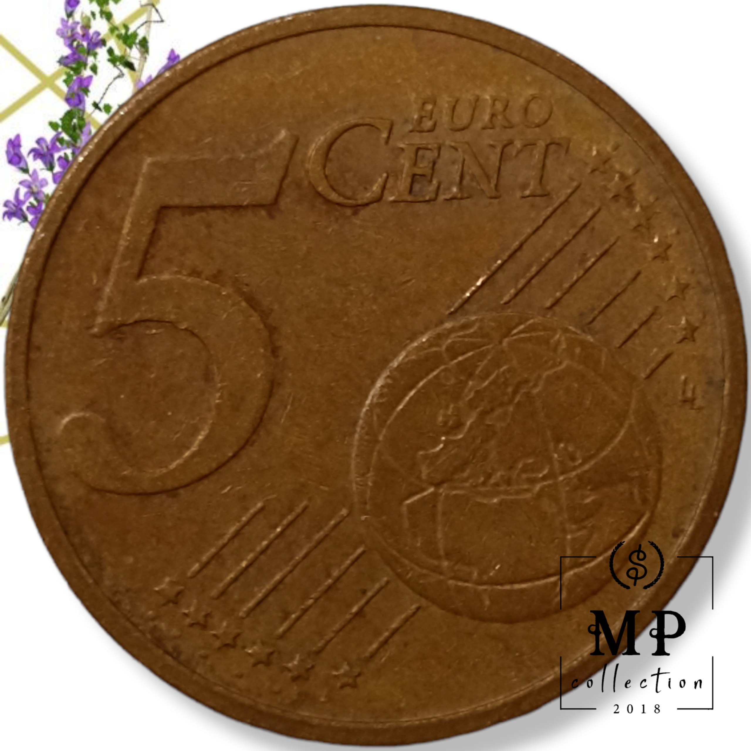 Đồng xu sưu tầm Đức 5 cents Euro 2002 tới nay