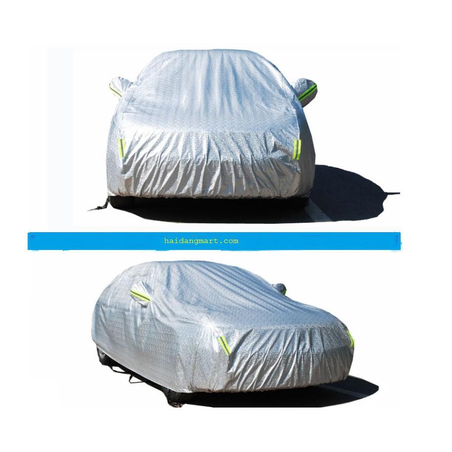 Bạt phủ ô tô cao cấp tráng nhôm bạc cho các dòng xe