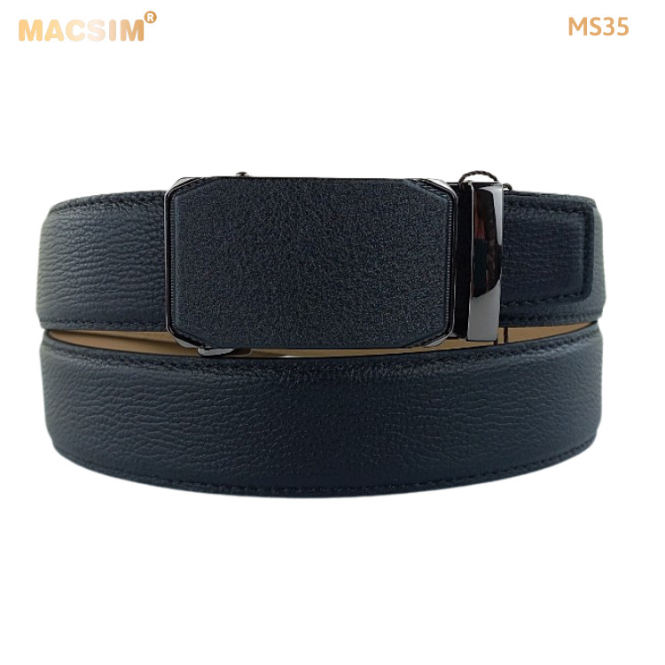 Thắt lưng - Dây nịt nam da thật cao cấp nhãn hiệu Macsim MS35