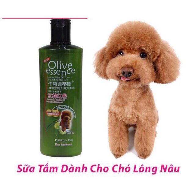 SỮA TẮM CHO THÚ CƯNG CHÓ MÈO Olive Essence Chai 450ml