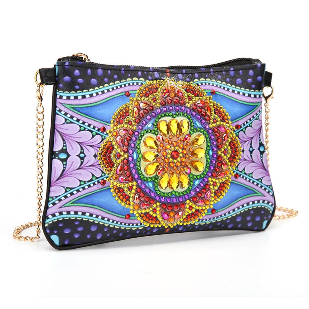 Mini Handbag Diamond Painting Leather Chain Shoulder Bags