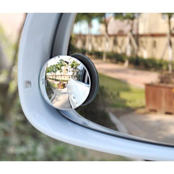 Gương cầu lồi gắn kính hậu ô tô xoay 360 xóa điểm mù