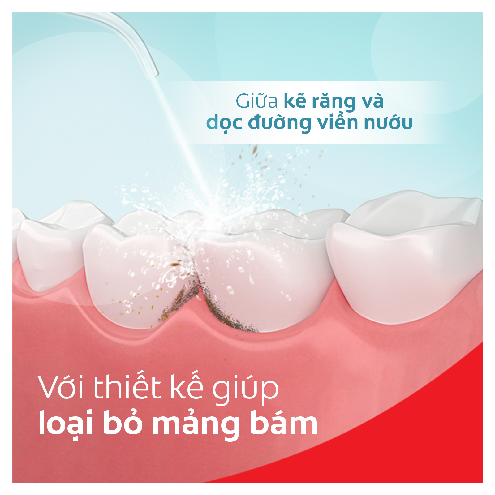 Máy tăm nước Colgate cầm tay IPX7 trắng sáng răng