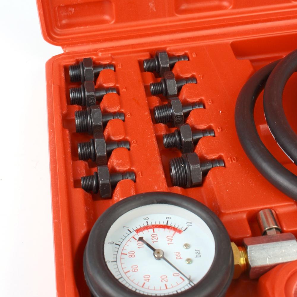 Bộ dụng cụ kiểm tra áp suất dầu cho xe hơi 0~140psi 0~10bar