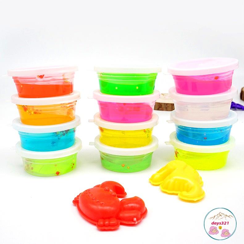 1 hộp Slime nhỏ nhiều màu chất nhờn ma quái (TÁCH LẺ) charm cốm xốp