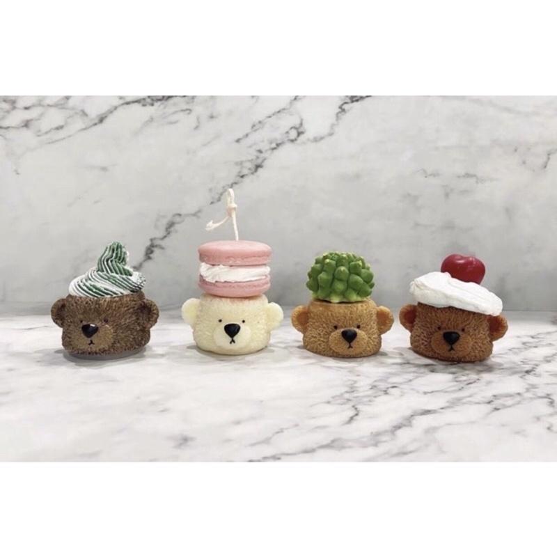 Nến Thơm Đầu Chú Gấu Mix Topping Nhiều Mẫu, Phụ Kiện Decor - Dory Lab