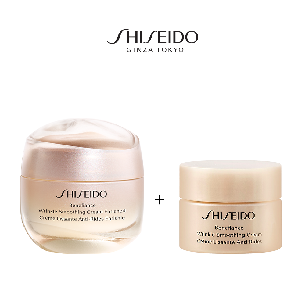[Mua 1 Tặng 1] MUA Kem dưỡng da chống lão hóa giàu ẩm Shiseido Benefiance Wrinkle Smoothing Cream Enriched 50ml TẶNG Kem dưỡng da Shiseido Benefiance Wrinkle Smoothing Cream 30ml