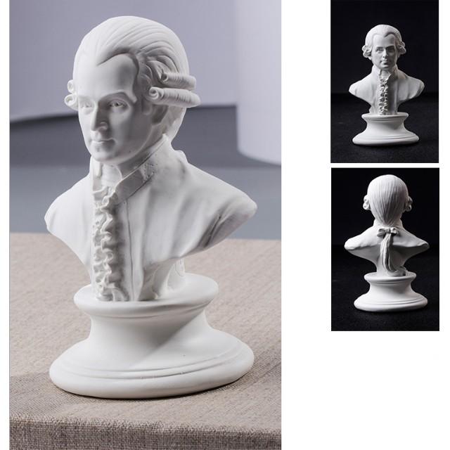 Tượng thạch cao nhà soạn nhạc Mozart - dùng trang trí, tập kí họa, DIY