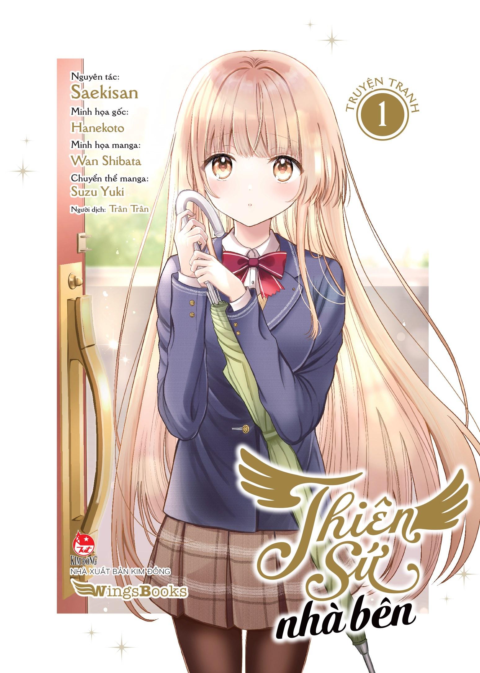 [Manga] Thiên Sứ Nhà Bên - Tập 1 - Tặng Kèm Bookmark Bế Hình + Postcard In Nhũ 2 Mặt