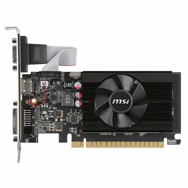 Card màn hình MSI GT 710 1GD3 LP (Fan)-Hàng chính hãng