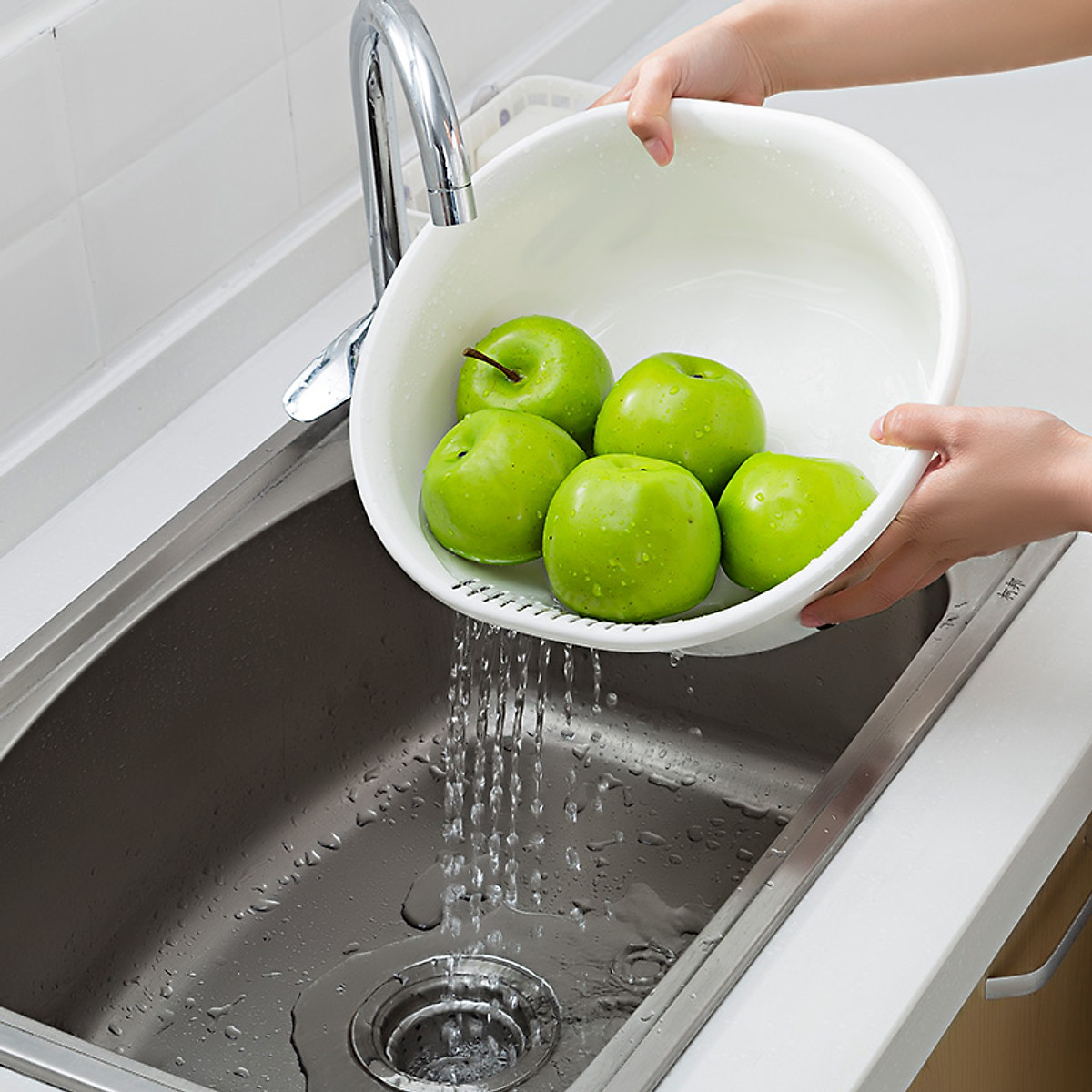 Bộ chậu và rổ dáng oval thương hiệu Sanada Seiko 5.3L - Hàng nội địa Nhật Bản | Made in Japan