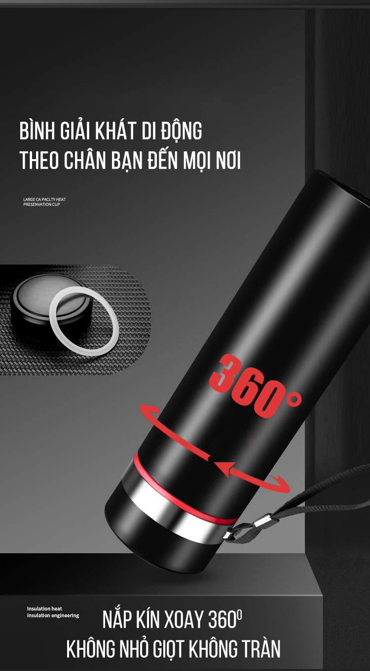 Bình giữ nhiệt 560ml dung tích lớn giữ nhiệt 24h