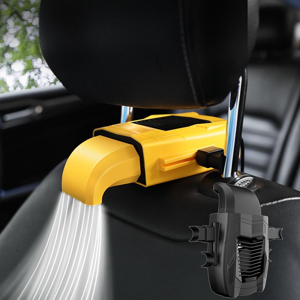 Quạt Tản Nhiệt 3 Tốc Độ Tùy Chỉnh Kèm Sạc Usb Gắn Lưng Ghế Xe Hơi