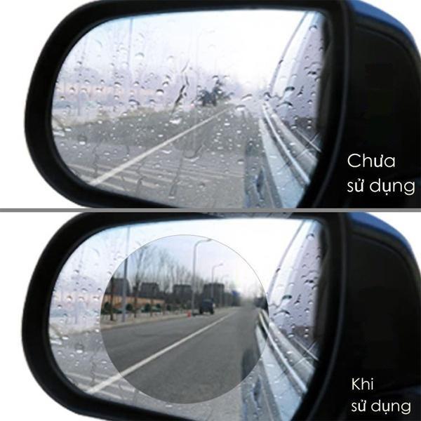 MIẾNG DÁN CHỐNG BÁM NƯỚC GƯƠNG Ô TÔ