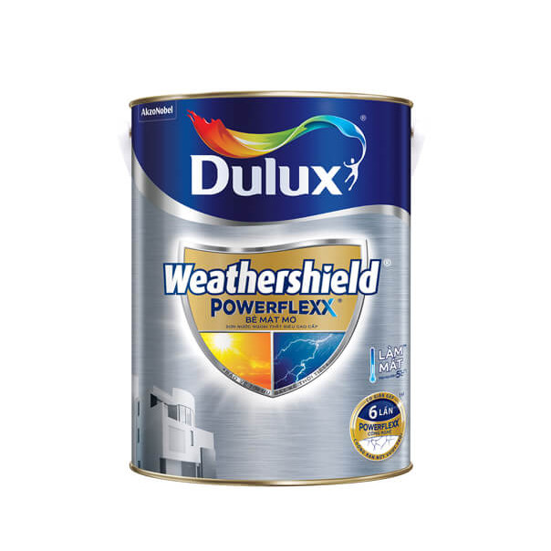 Sơn ngoại thất Dulux WeatherShield Powerflexx GJ8 - Trắng - Lon 5l