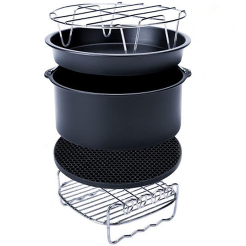 5 Cái/bộ Của 7in 6in Nồi Chiên Không Dầu Air Fryer Phụ Kiện Thích Hợp Cho Tất Cả Các Airfryer Chất Lượng Cao Fryer 3.5-5.8QT Bếp Pizza vỉ Nướng
