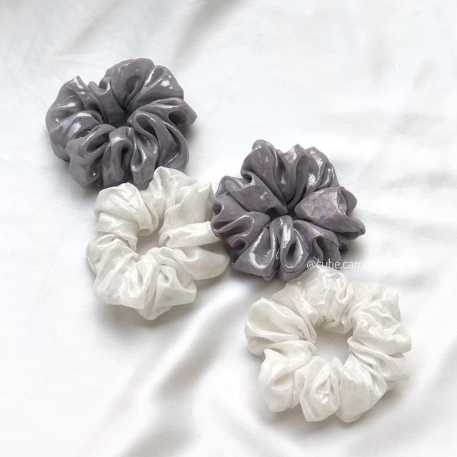 Scrunchies Chun Buộc Tóc Nhũ Lấp Lánh