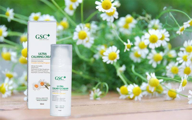 Kem giảm sưng đỏ da sau lăn kim, phi kim GSC+ Ultra Calming Cream 50ml