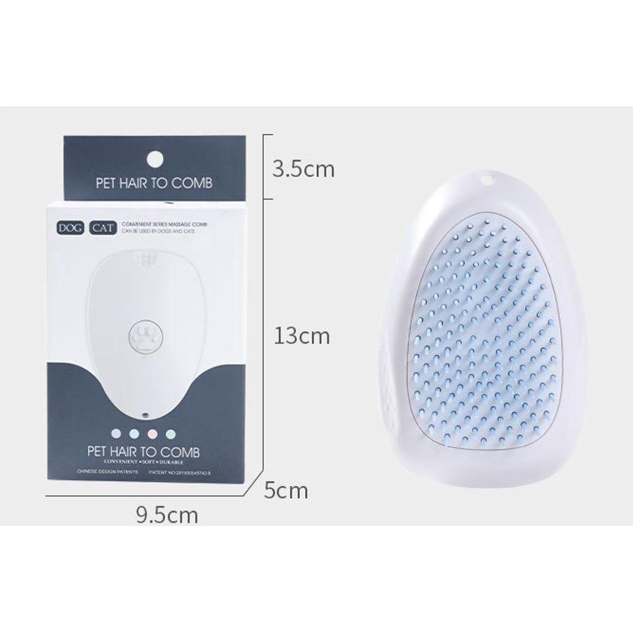 ️Siêu phẩm Lược chải lông chó mèo T9 Pakeway 3 màu siêu đẹp, Lược đẩy lông hình trứng Massage thú cưng - Nà Ní Pet Shop