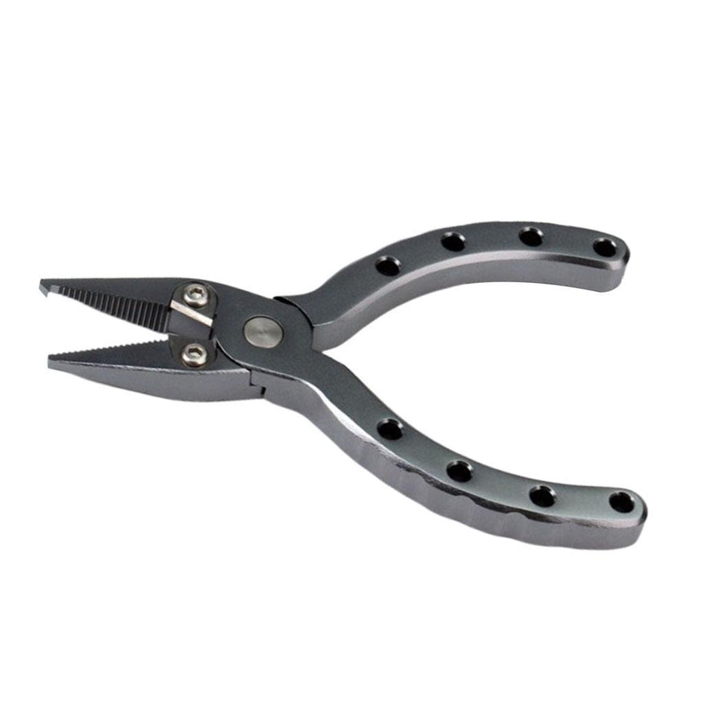 Fishing Plier with Tungsten Steel Cutter Split Hook
