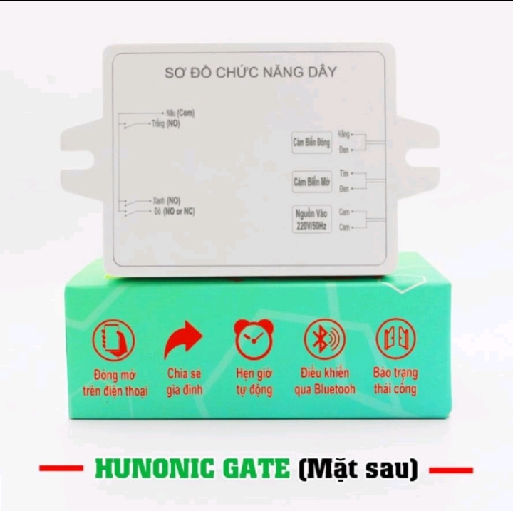 Bộ điều khiển cổng tự động Hunonic Gate, Điều khiển từ xa bằng điện thoại qua Tích hợp Wifi và Bluetooth