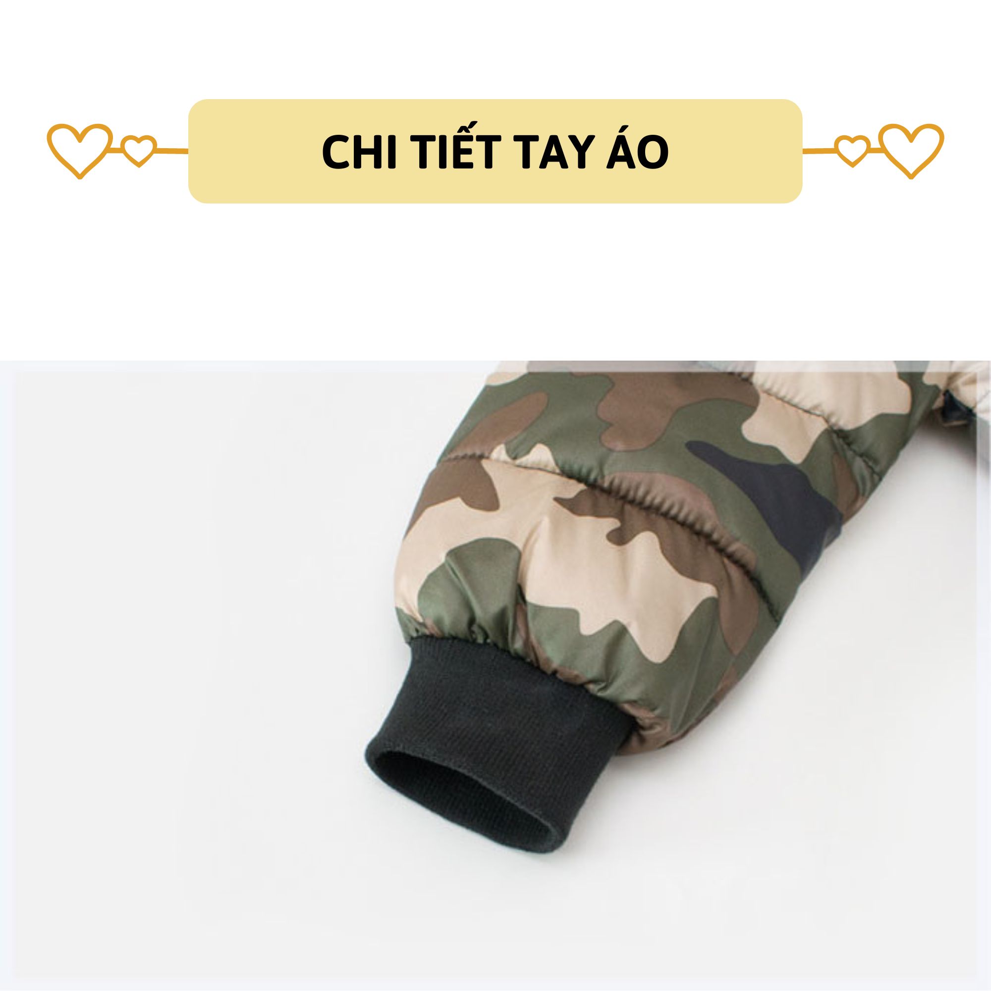 Áo khoác bé trai dài tay 27Kids áo phao họa tiết rằn ri camo nam cho trẻ từ 2-10 tuổi BLCO4