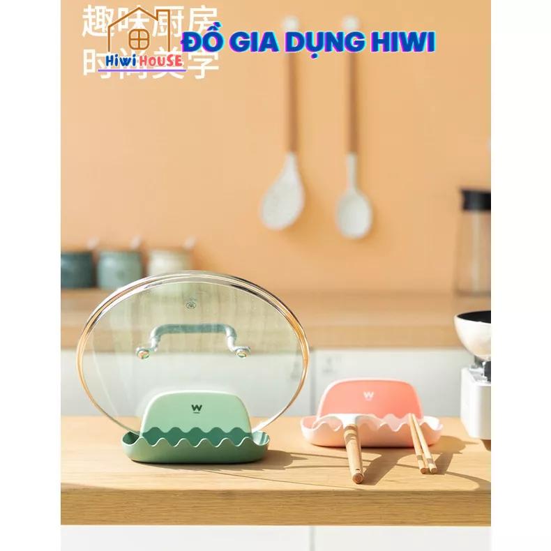 Khay đỡ nắp vung nồi, gác muỗng đũa bằng nhựa hiwihouse