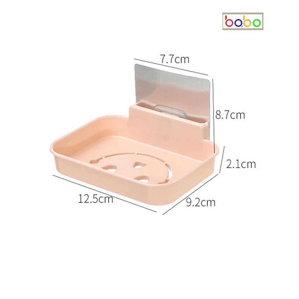 Hộp đựng bánh xà phòng treo tường thoát nước hộp đựng bánh xà bông dán tường hình mặt cười babo