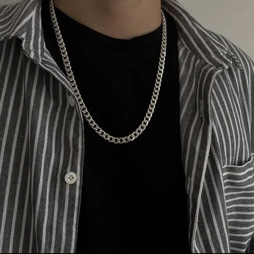 Lắc tay nam cao cấp đẹp sang trọng titan kiểu lặc đơn trangsucpt kích cỡ 7mm màu trắng PTLTNA76