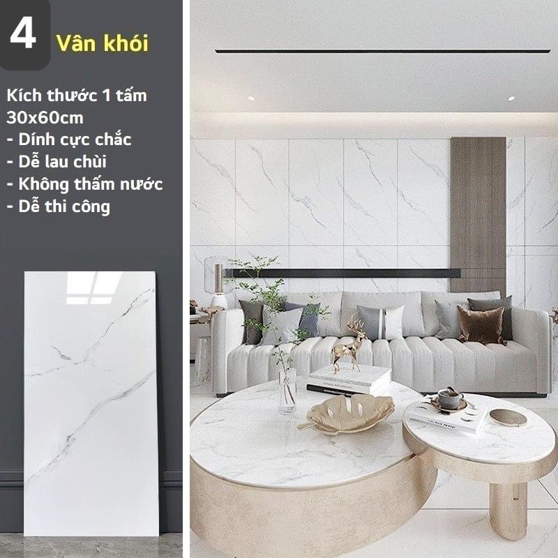 Tấm xốp phủ pvc vân đá dán tường kt 60 x 30 cm