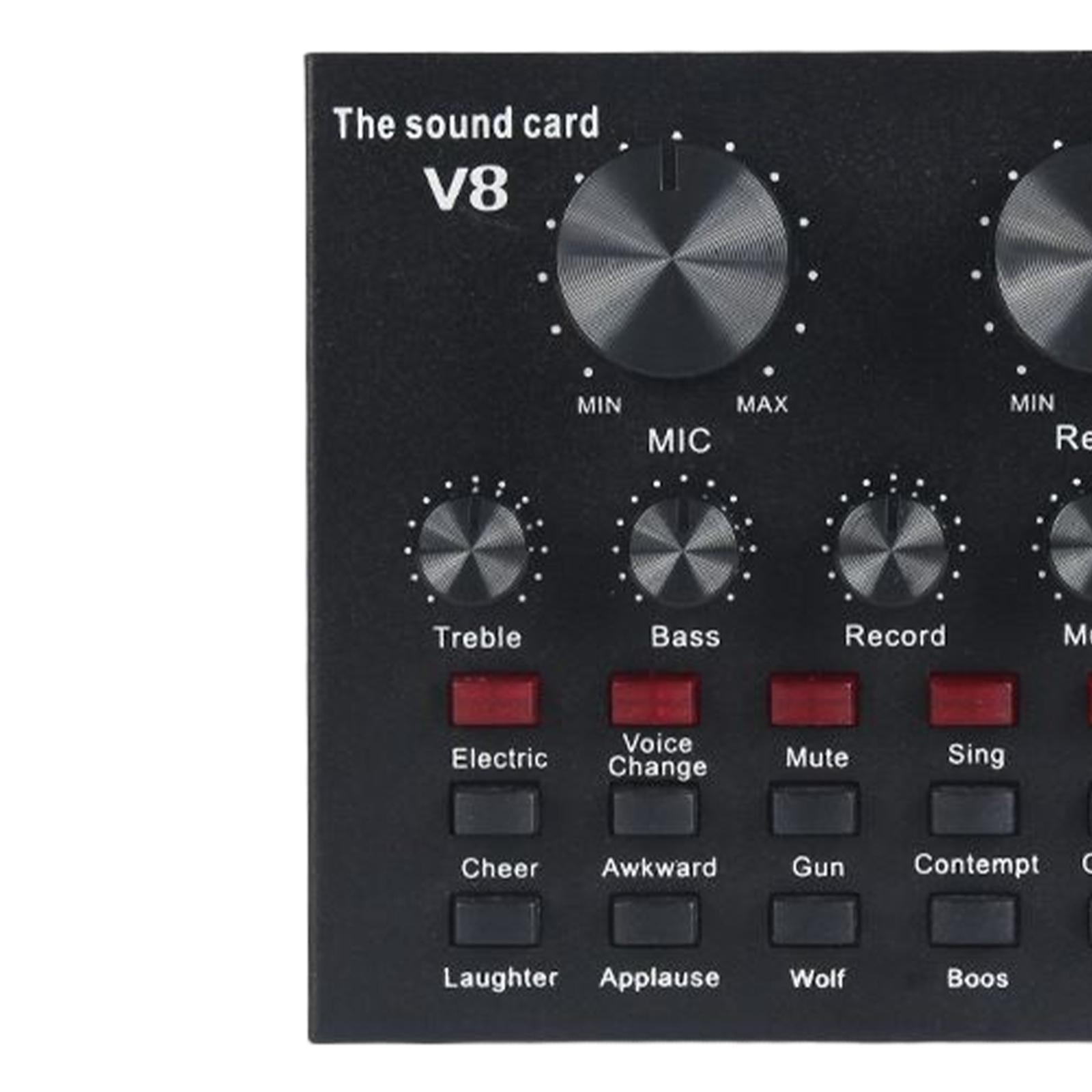 Voice Conversion Sound Card for Karaoke Living Broadcast Chat On Style A