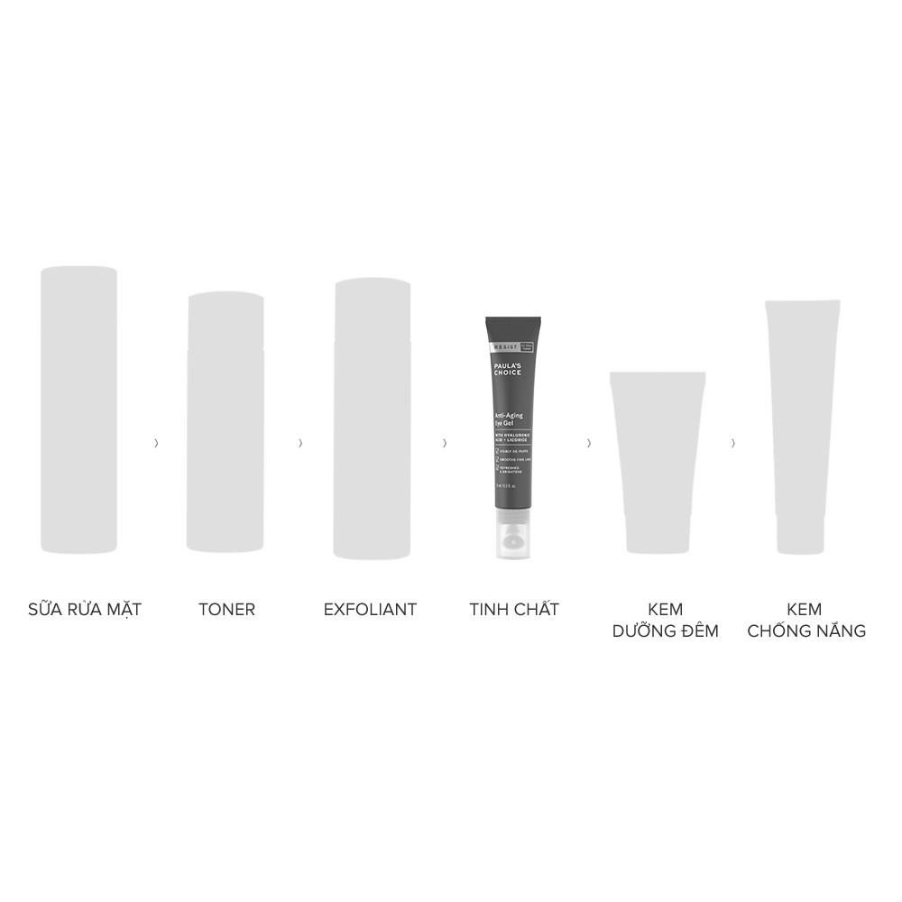 Kem mắt chống lão hóa, giảm thâm kèm đầu massage Paula's Choice Resist Anti-Aging Eye Gel