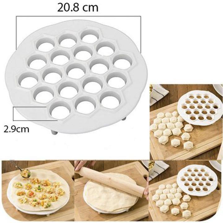 Khuôn tạo hình bánh há cảo, bánh bao - 19 holes dumpling mold