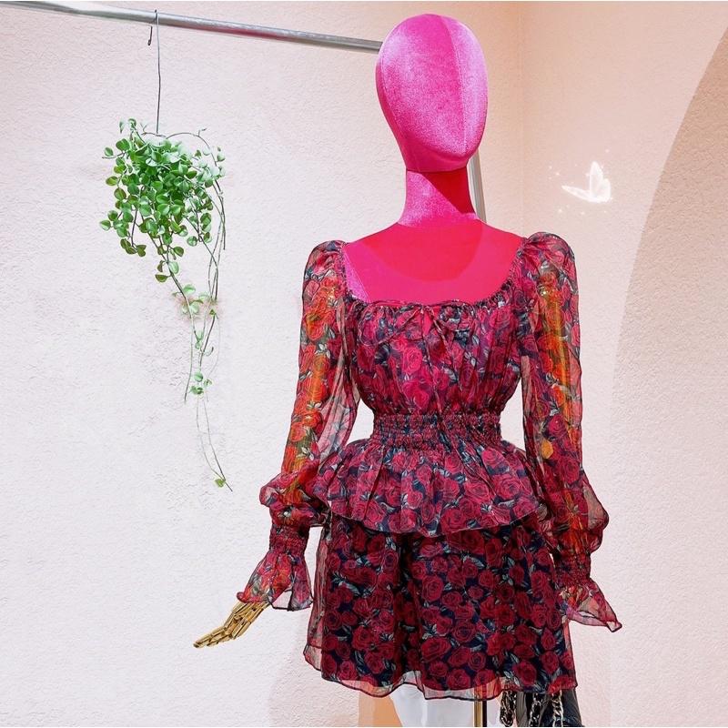 Set Áo và Váy Bo Chun