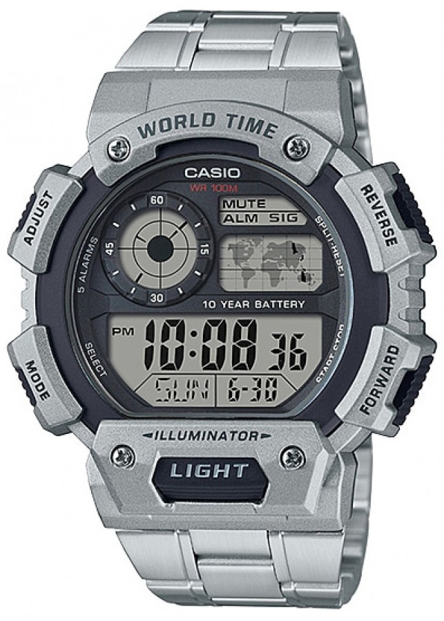 Đồng hồ nam dây kim loại Casio AE-1400WHD-1AVDF