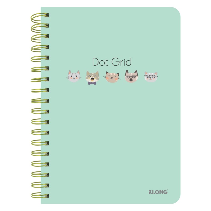 Sổ KLONG Dot Grid lò xo kép B5- ruột chấm 200 trang 120/90; MS: 962
