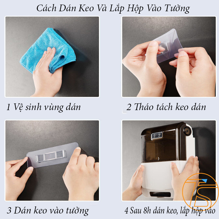 Hộp Đựng Muỗng Đũa Thông Minh Khử Khuẩn Sấy Khô Dán Tường 3in1 Kèm Adapter Và Dây Cáp - Máy Xấy Thìa Muỗng Trong Nhà Bếp Sử Dụng Điện 220V