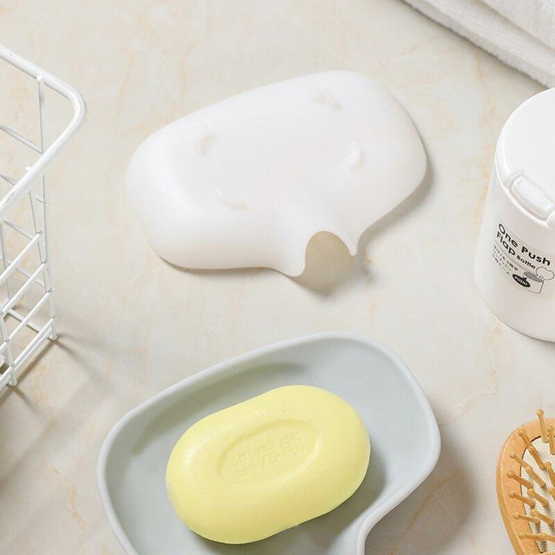 Silicone Soap Box Drain Soap Holder Box Shower Soap Holder Sponge Storage Plate Tray Bathroom Supplies Kitchen Drain Rack