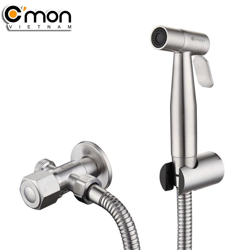 Bộ vòi xịt vệ sinh INOX 304 cao cấp C'MON VX-02-I