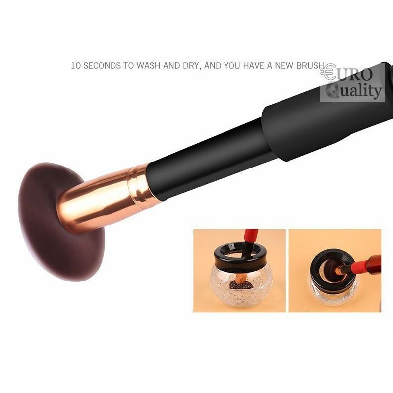 Máy rửa cọ trang điểm Makeup Brush Cleaner (Màu Trắng) - Euro Quality