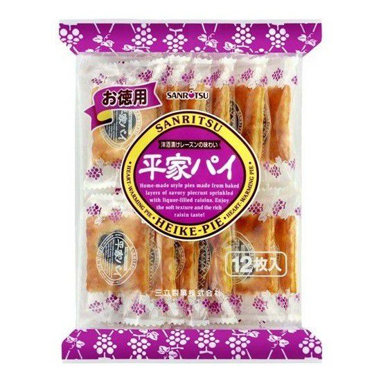 Bánh nướng nho khô Sanritsu gói 180gr (12 bánh)