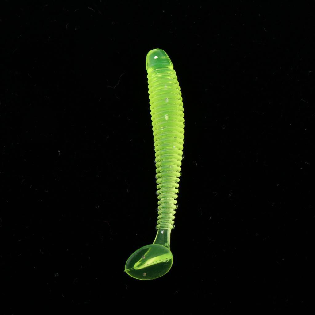 Soft Plastic Fishing Baits, Worm Artificial Lures, Minnow Swimbaits with T-Type Paddle Tail Realistic Shad Fishing Lure for Bass Trout Pike Walleye
