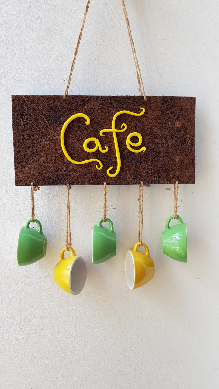 Bảng chuông Cafe, bảng trang trí, bảng gỗ handmade độc đáo, phụ kiện trang trí, decor quán cafe. Giao từ HCM