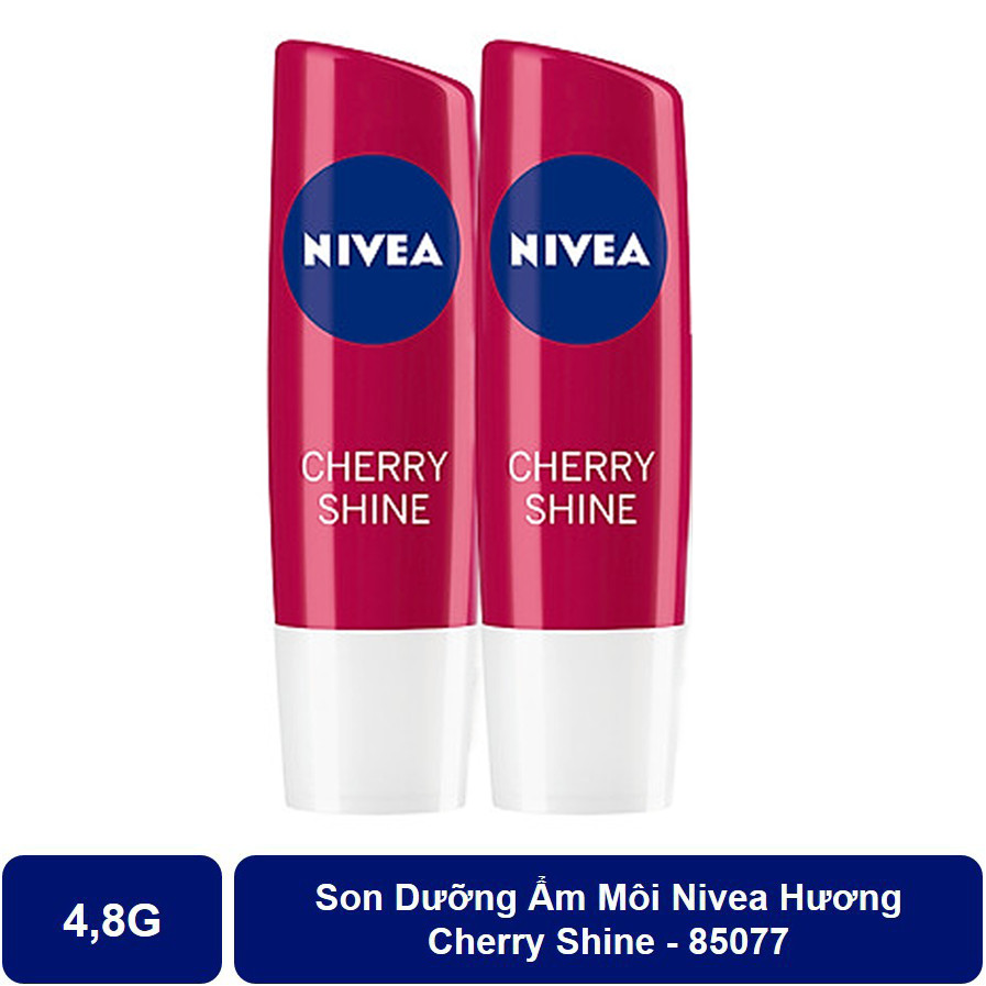 Bộ 2 Son Dưỡng Ẩm Môi Hương Cherry Shine Nivea (4.8g*2)