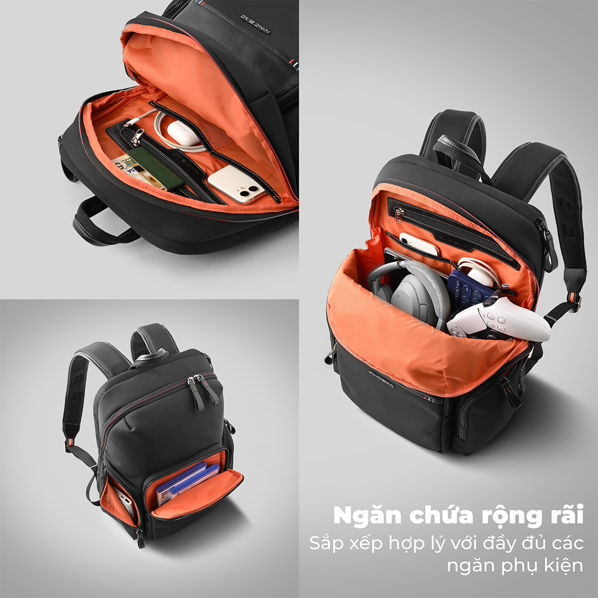 Balo Laptop 15.6 inch KINGBAG LEGEND -Hàng Chính Hãng