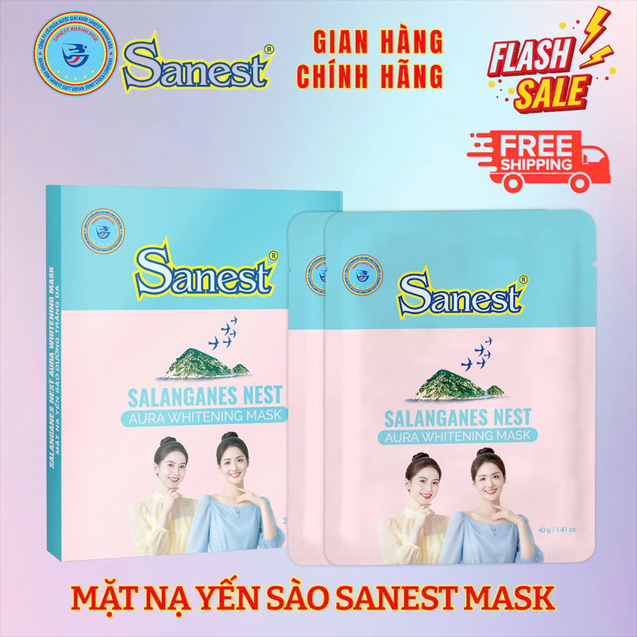 Hộp mặt nạ Yến sào dưỡng trắng da